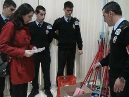 Polis okulu öğrencilerinden öğretmenlere anlamlı destek