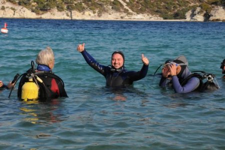 Polislere su altı dalış eğitimi verildi