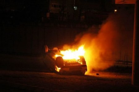 Polisten Kaçan Cip Takla Atıp Alev Alev Yandı