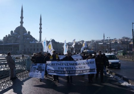 Postacılar, ücretsiz ulaşım için yürüdü