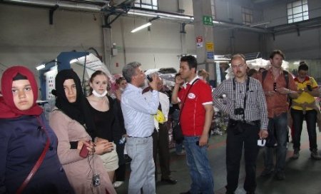 Proje için Uşak’a gelen öğrenciler UOSB’yi ziyaret etti