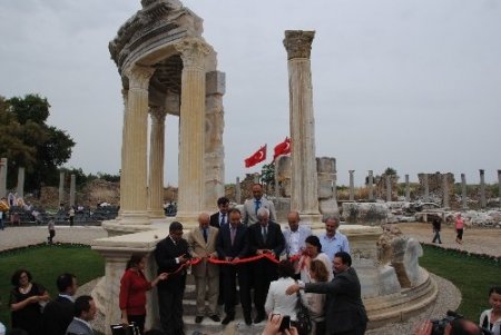 Restorasyonu tamamlanan Tüke Tapınağı törenle ziyarete açıldı