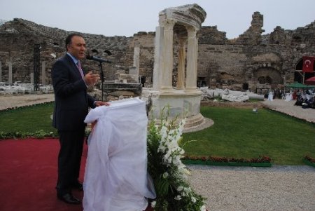 Restorasyonu tamamlanan Tüke Tapınağı törenle ziyarete açıldı