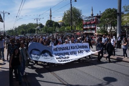 Reyhanlı protestosu için Beyazıt'tan Beşiktaş'a yürüdüler