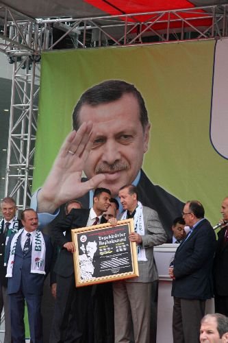 Romanlardan Başbakan Erdoğan'a Anlamlı Tablo