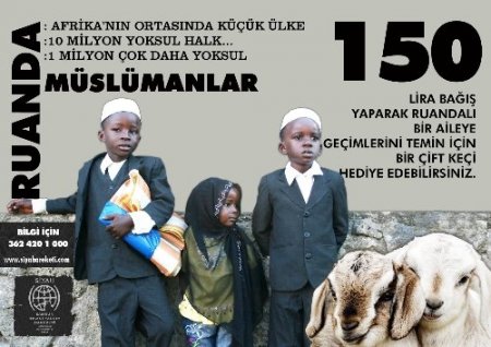Ruandalı Müslümanlar için keçi kampanyası başlatıldı