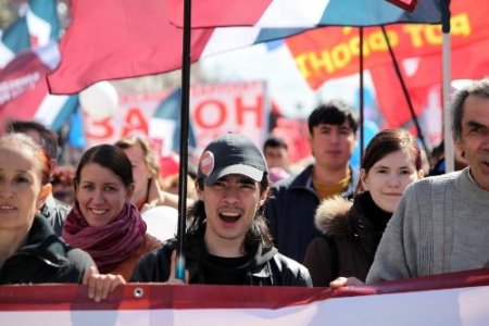 Rusya’da 1 Mayıs coşkusu