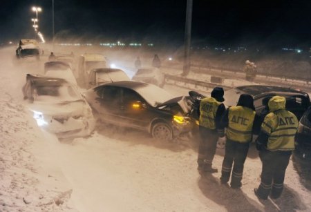 Rusya'da 45 Araçlık Zincirleme Kaza