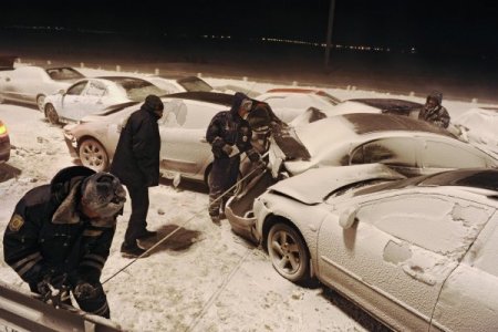 Rusya'da 45 Araçlık Zincirleme Kaza