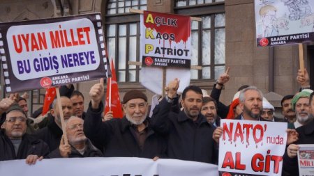 Saadet Partisi'nden Patroit füze sistemine dualı protesto