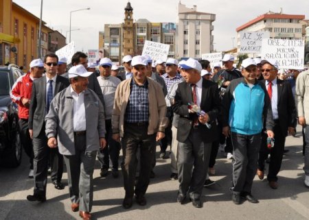'Sağlığını masiyosan mahana bulma yörü' sloganıyla yürüdüler