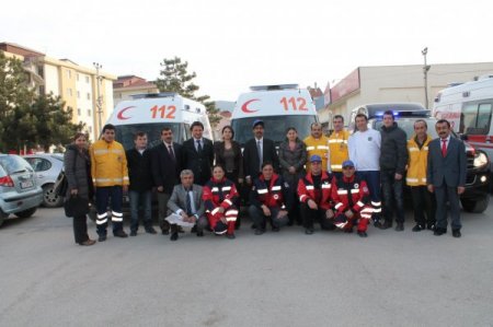 Sağlık Bakanlığı'nın gönderdiği ambulanslar Bolu'da hizmete girdi