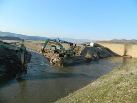 Sağlık Ovası Tahliye Kanalı Açıldı