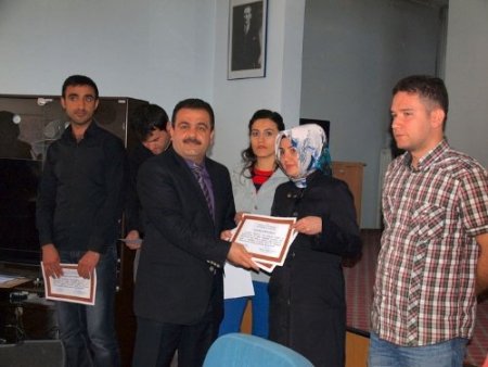 Sağlık personeline sertifikaları verildi