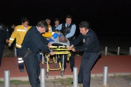 Sahilde başlayan kavga, denizde bitti