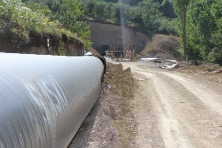 Sakarya'ya Sapanca'dan su getirecek çelik boru hattı büyük oranda bitti