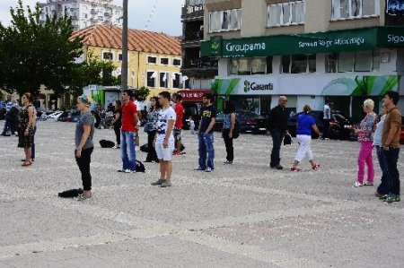 Samsun’da ‘Duran adam’ eylemi