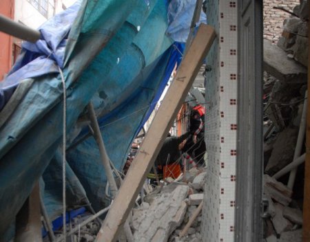 Samsun'da İnşaat Çöktü, 3 İşçi Yaralandı