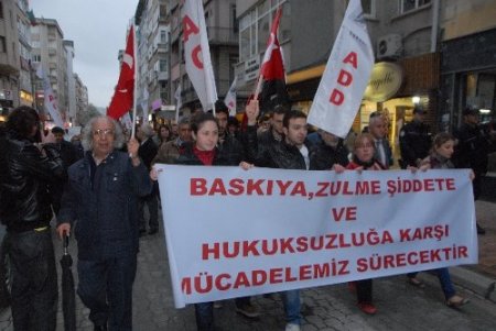 Samsun'da Silivri protestosu