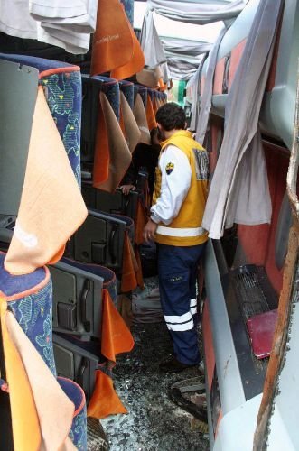 Samsun'da Yolcu Otobüsü Devrildi: 17 Yaralı