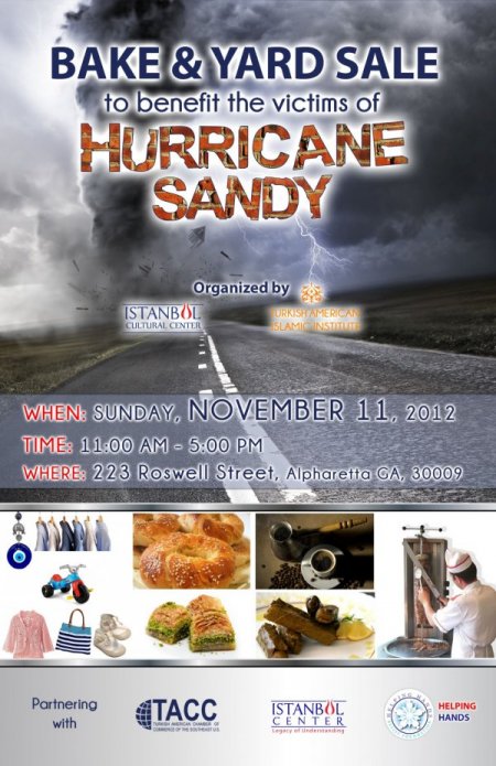 Sandy mağdurları için kermes düzenlediler