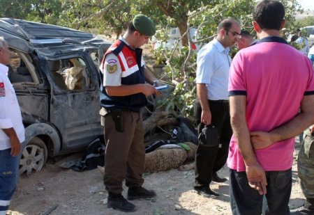 Şanlıurfa'da Birecik-Halfeti yolunda kaza: 1 ölü, 9 yaralı