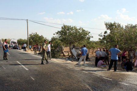 Şanlıurfa'da Birecik-Halfeti yolunda kaza: 1 ölü, 9 yaralı