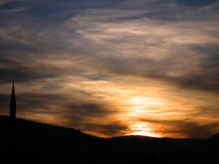 Sarıkamış'ta gün batımı