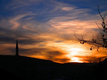 Sarıkamış'ta gün batımı