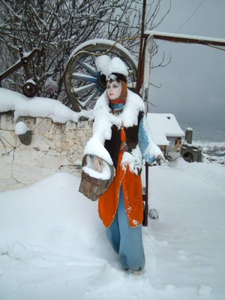 Sarıkamış'ta kartpostallık görüntüler oluştu