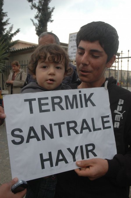 Sarıseki'de Termik Santrale Karşı Pankartlı Eylem Yapıldı