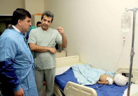 Savaşın en mağduru çocuklar, yanıklarının iyileşmesini bekliyor