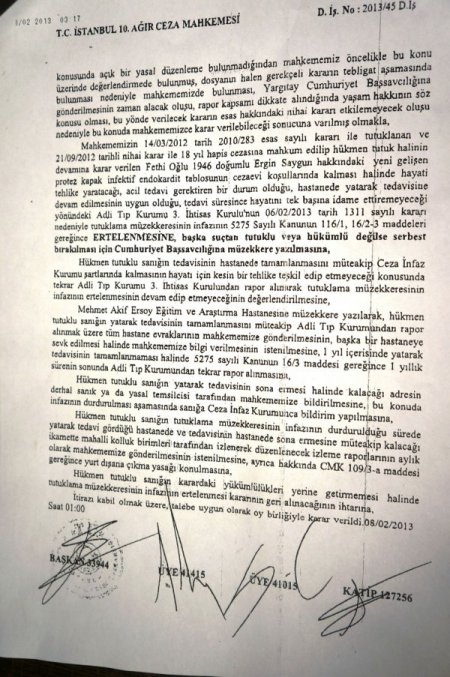 Saygun’un oğlu: Babamın ayılamama riski var