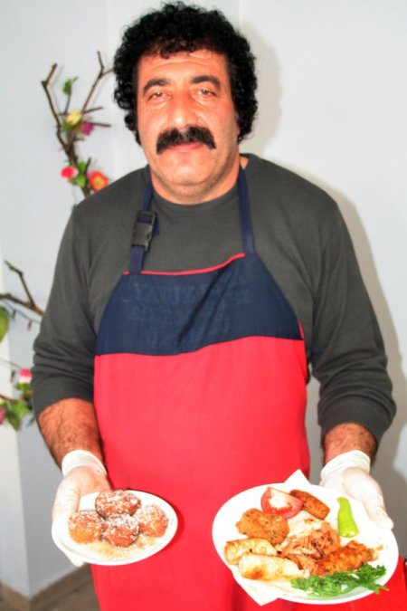 Sazan balığının tatlısı ve dönerini yaptılar