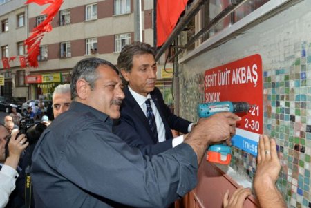 Şehidin ismi, ailesinin yaşadığı sokağa verildi