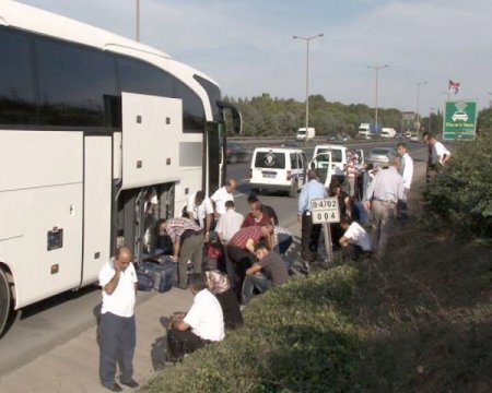 Şehirlerarası otobüsde bomba araması (Özel)
