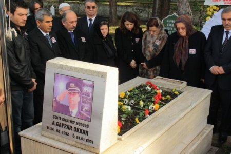 Şehit emniyet müdürü Okkan, mezarı başında anıldı