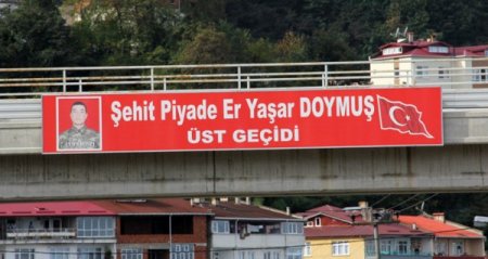 Şehit erin ismi üstgeçide verildi
