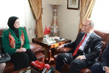 Şehit eşi Bosnalı bayan belediye başkanı, işbirliği için Bursa’da