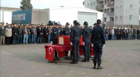 Şehit polis memuru Bektaş için Cizre’de tören düzenlendi