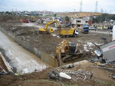 Sel Suları, Koyunu Mağazanın İçine Kadar Sürüklemiş