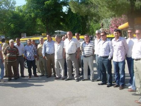Selçuklu Taksiciler Eylem Yaptı