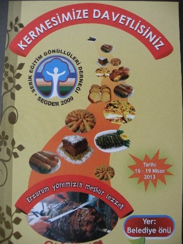 Serik Eğitim Gönüllüleri Derneği'nden öğrenciler yararına kermes