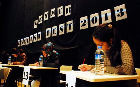 SEYMER İngilizce kursiyerlerinin seviye tespit heyecanı