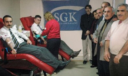 Sgk Personelleri Kan Bağışında Bulundu
