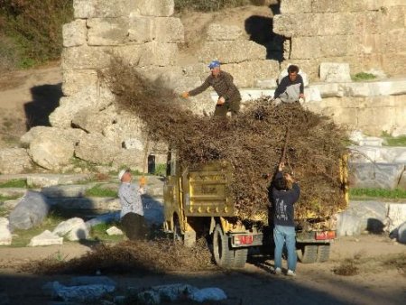 Side Antik Kent'te Çevre Temizliği Çalışması Tamamlanınca Tarih Gün Yüzüne Çıktı