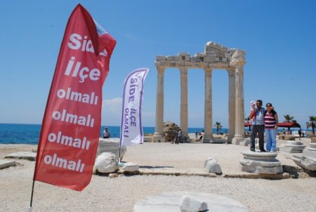 Side Belediyesi, İlçe Olma Çalışmalarını Apollon Tapınağı'na Taşıdı