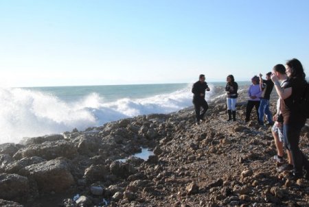 Side'de dalga boyu 7 metreye ulaştı