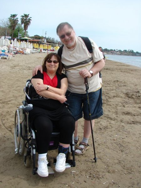 Side'de Engelli Turistler İçin 15 Kilometre Yol Yapıyor