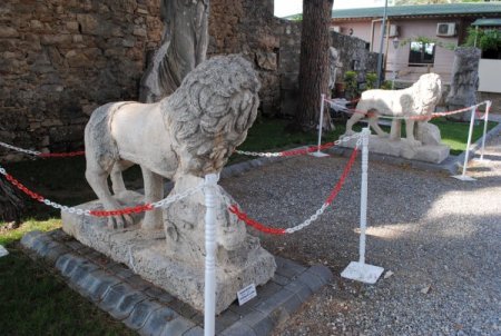 Side'de Kırılan 2 Roma Aslanının Restorasyonu Tamamlandı